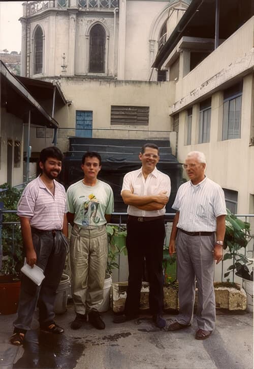 Noviciat à Caracas en 1992 avec le P. C. Dudit